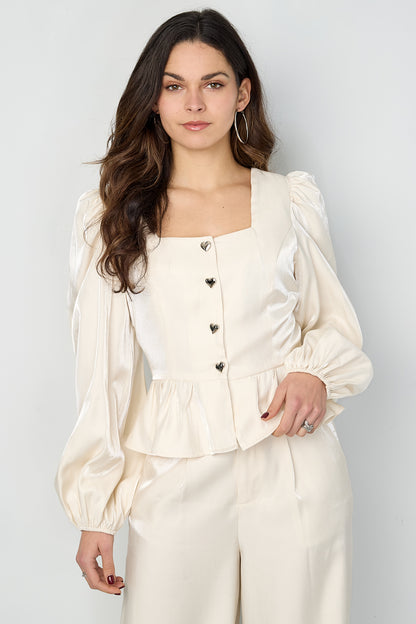 Elegante Top met Knopen