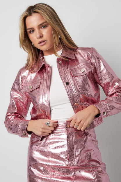 Roze Metallic Jasje