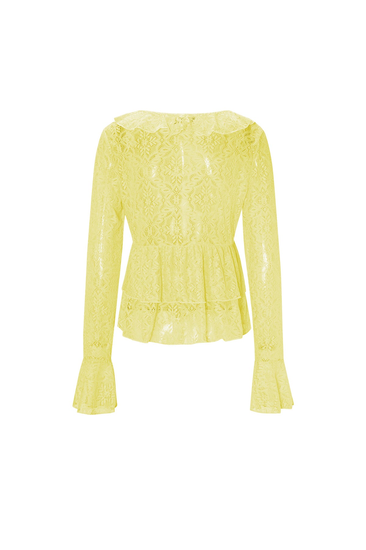 Kanten Shirt met Ruches