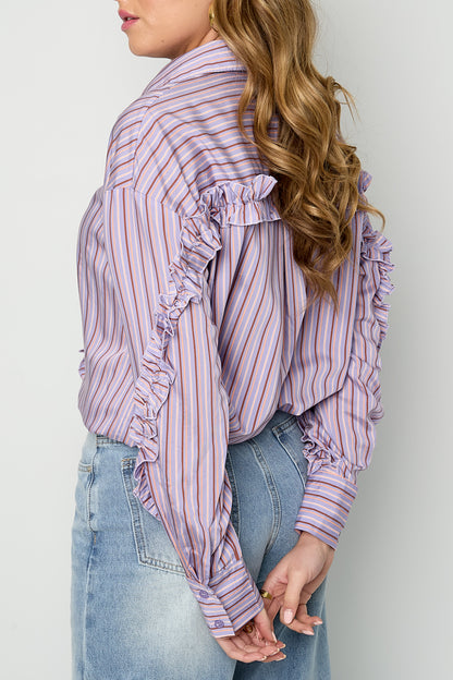 Casual Blouse met Ruches