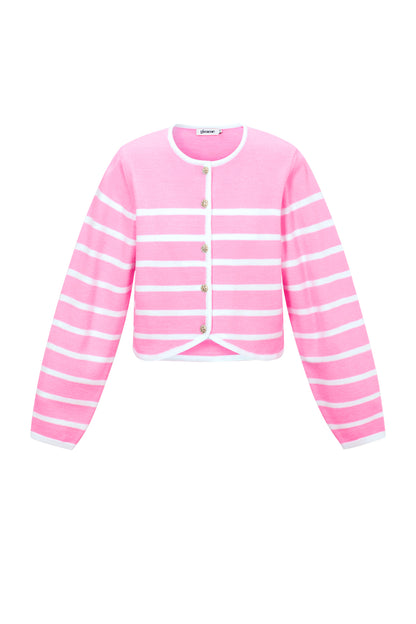 Gestreept Gebreid Vest