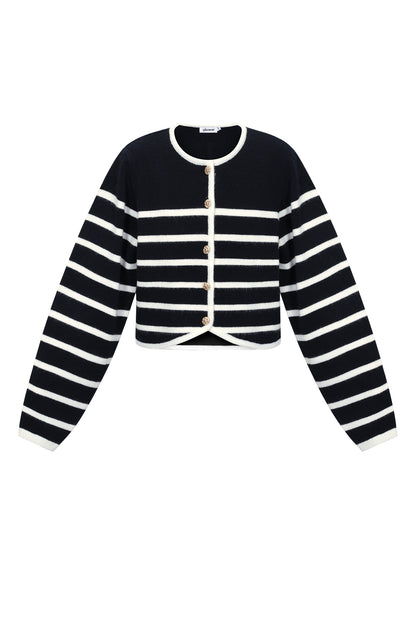 Gestreept Gebreid Vest