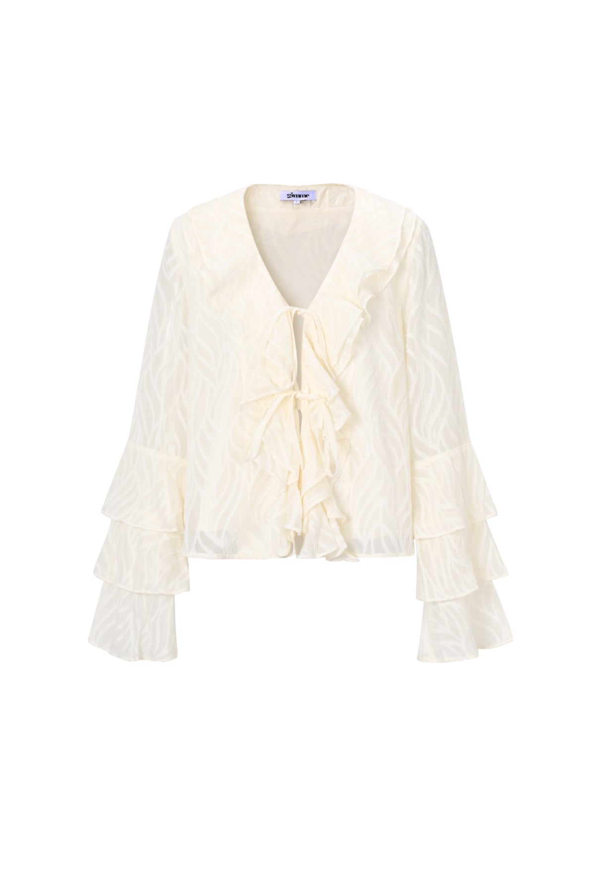 Shirt met Ruches en V-Hals