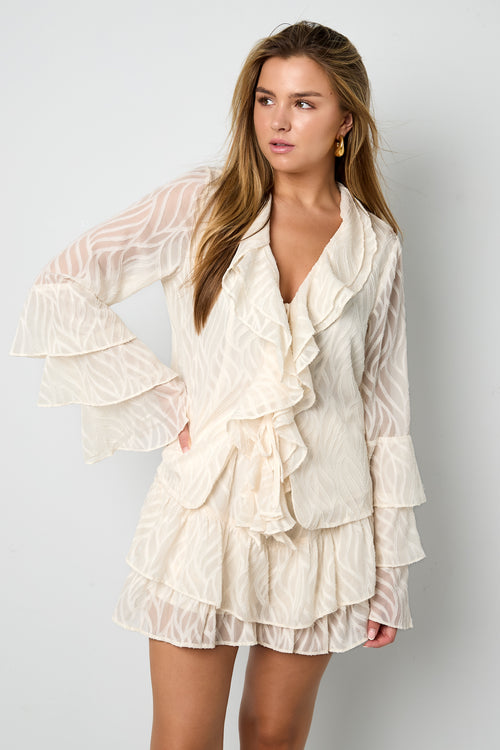 Shirt met Ruches en V-Hals