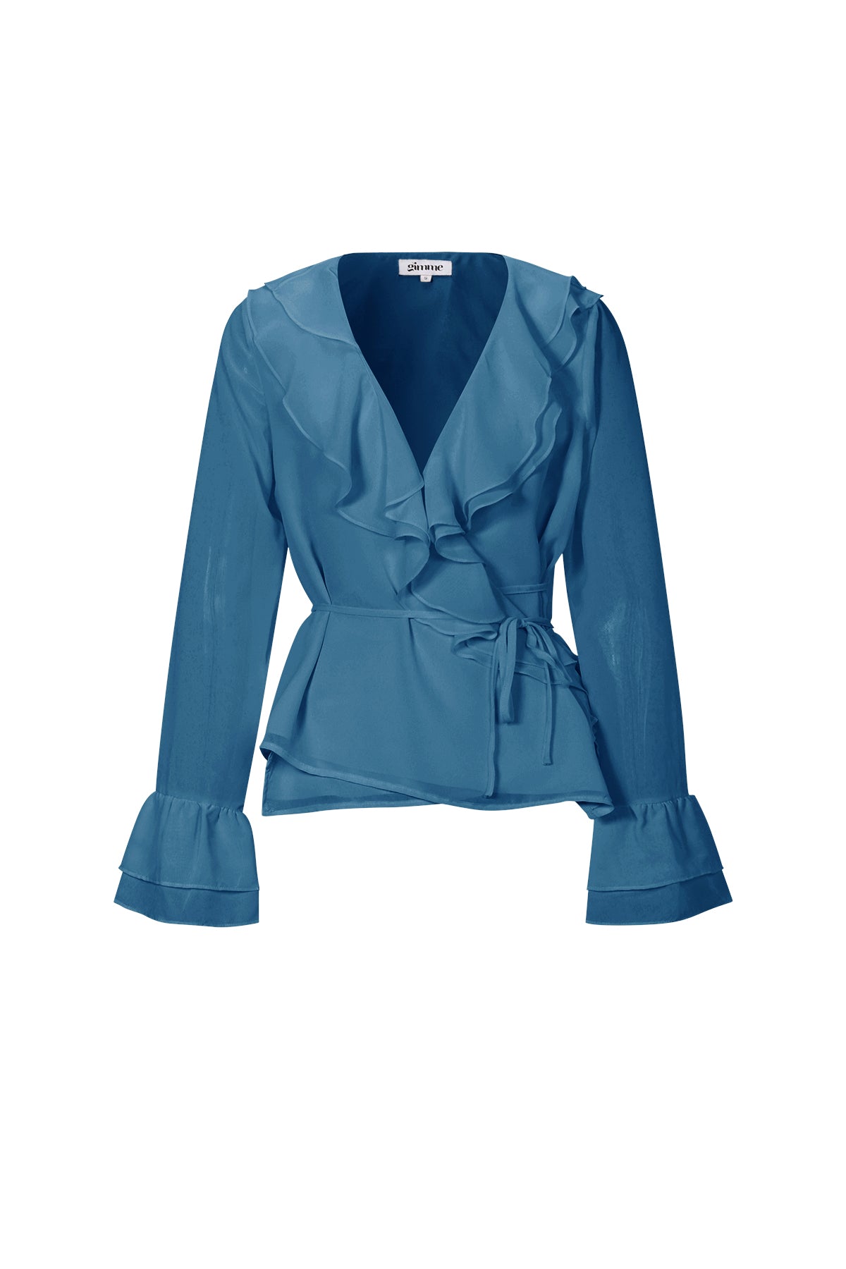 Elegante Top met Lange Mouwen en Ruches