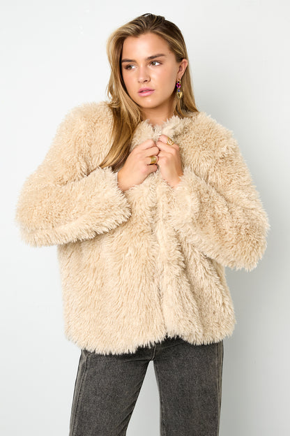 Zacht Faux Fur Jasje