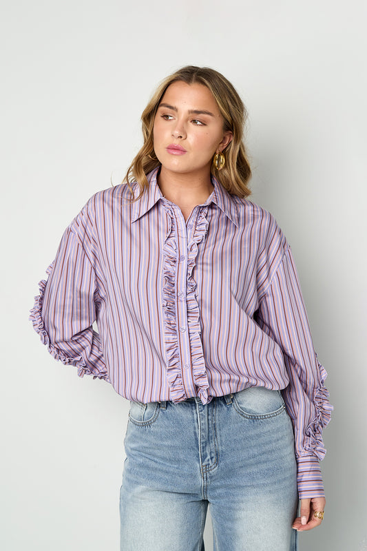 Casual Blouse met Ruches