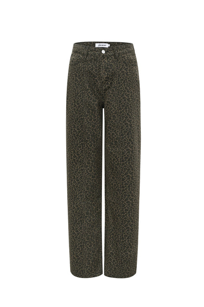 Jeans met Luipaardprint