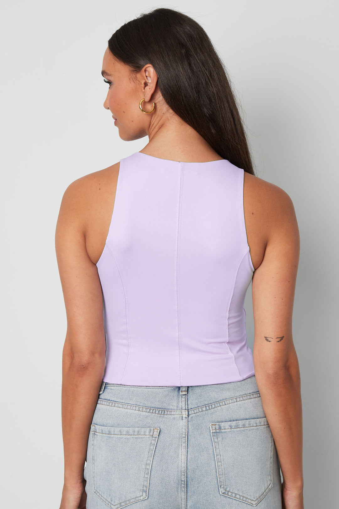Basic Mouwloze Top