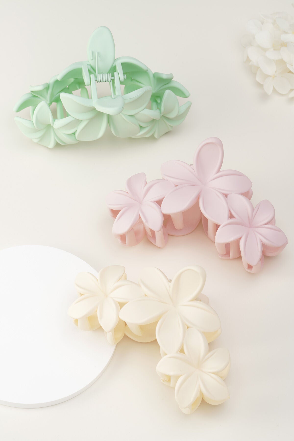 Pastel Bloem Haarclip