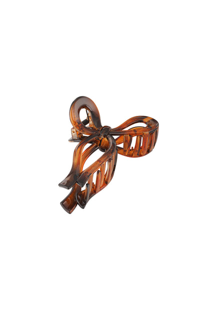 Bruine Strik Haarclip