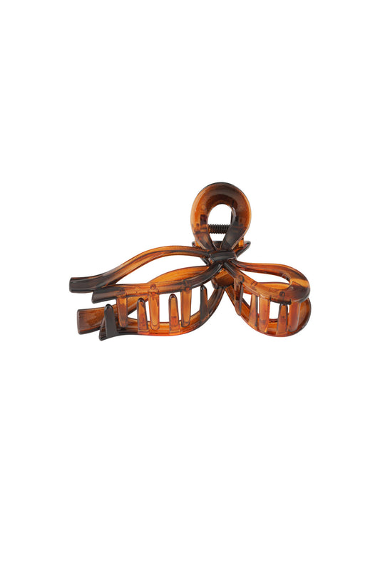 Bruine Strik Haarclip