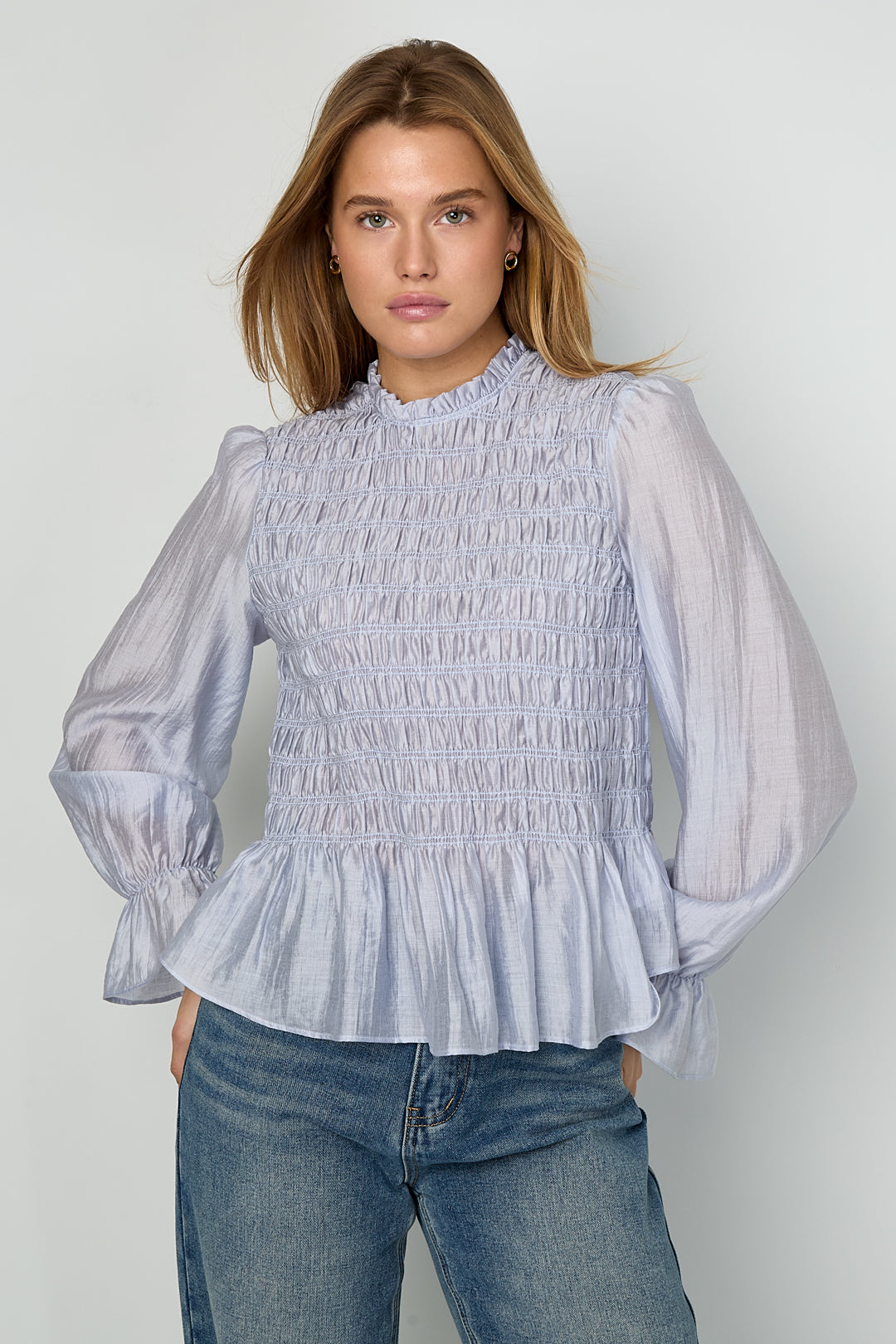 Elegante Top met Lange Mouwen