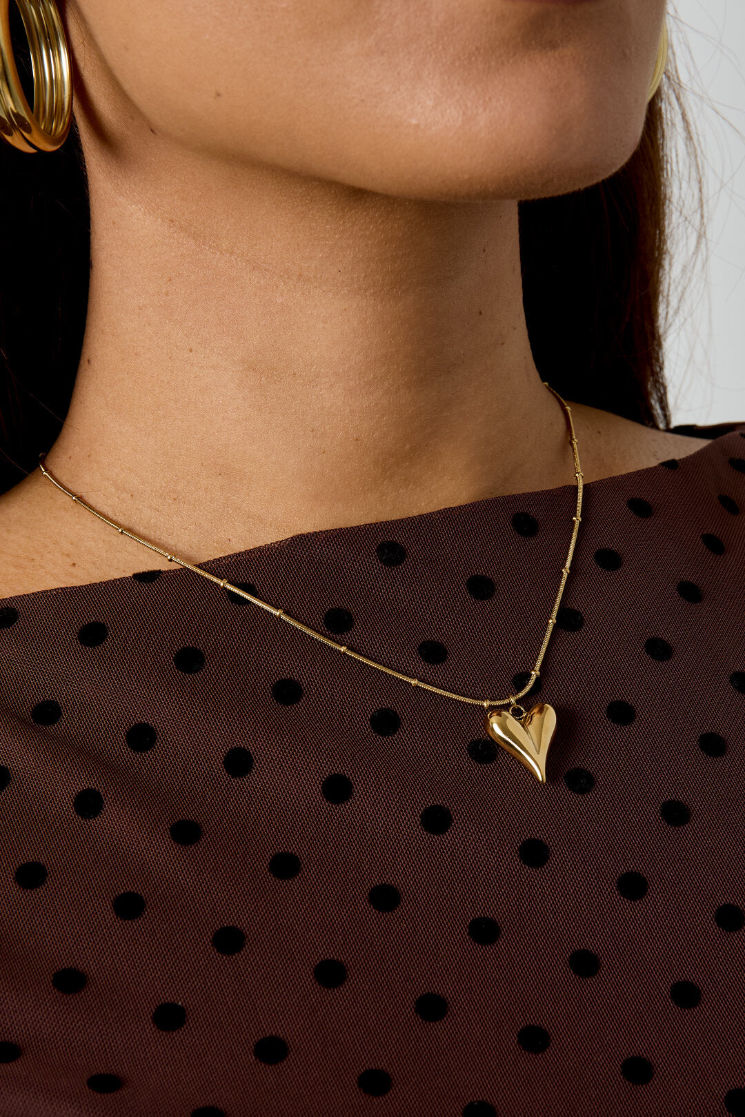 Hartjes Bolletjesketting