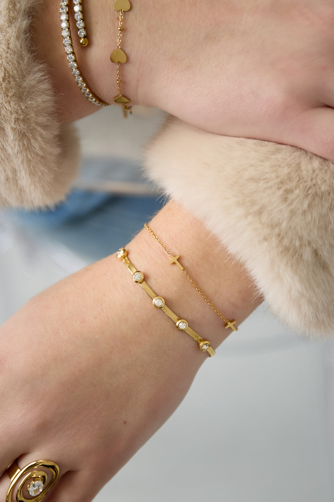 Strass Detail Armband