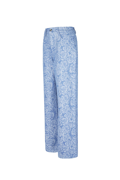 Jeans met Bloemenprint