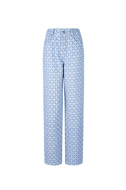 Jeans met Geometrische Print
