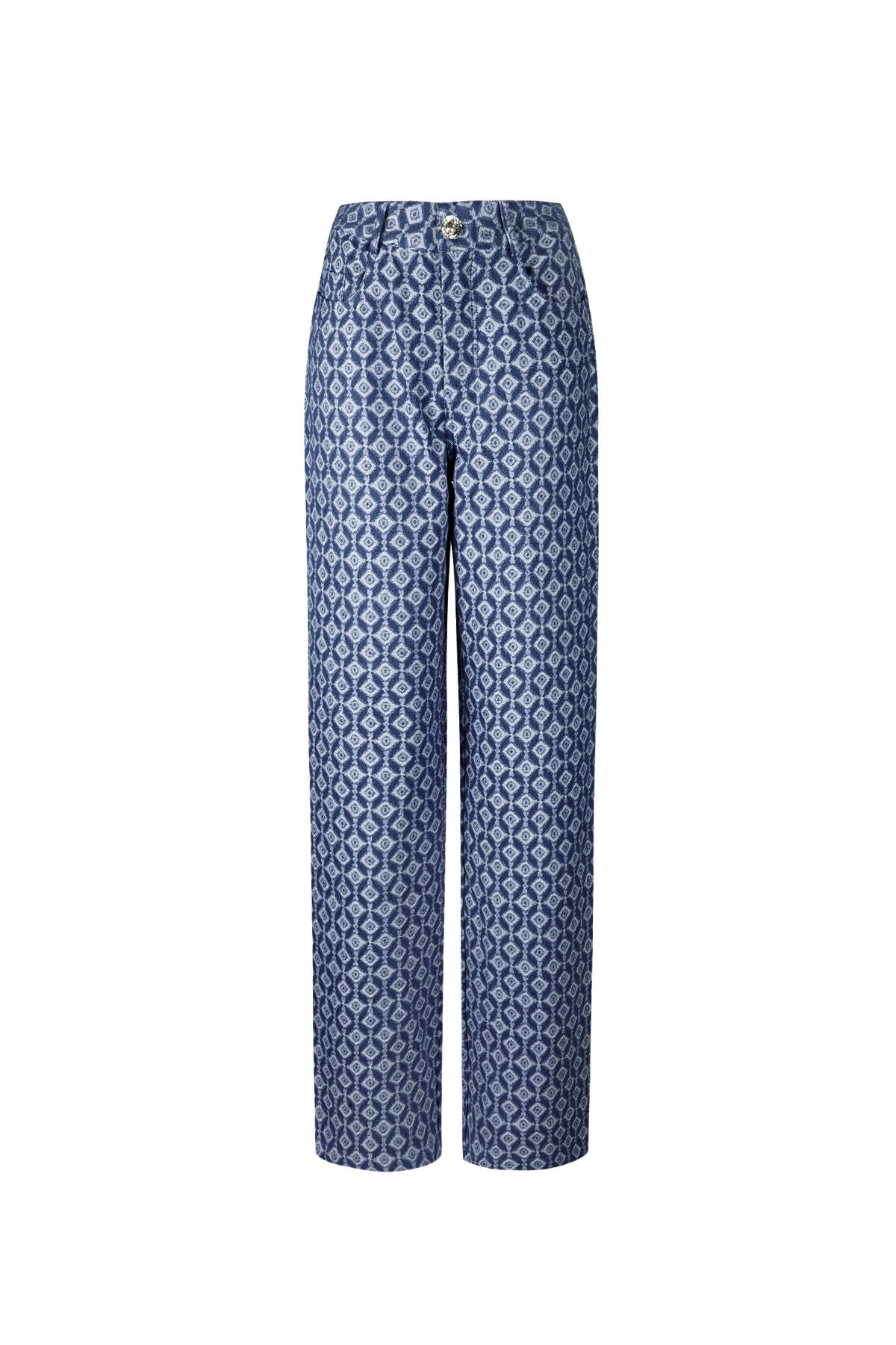 Jeans met Geometrische Print