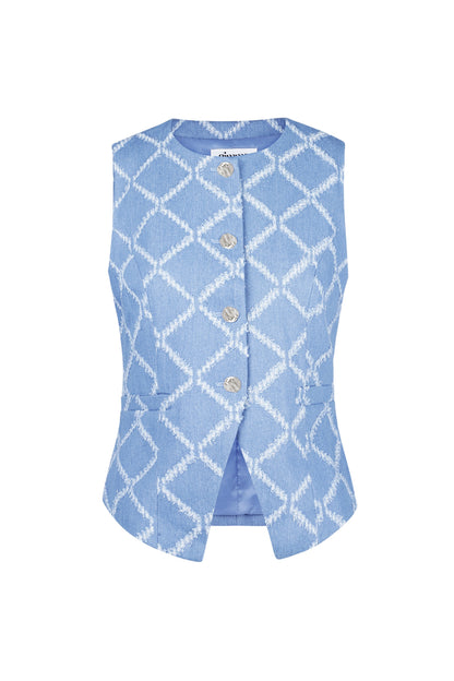 Top met Geometrische Print