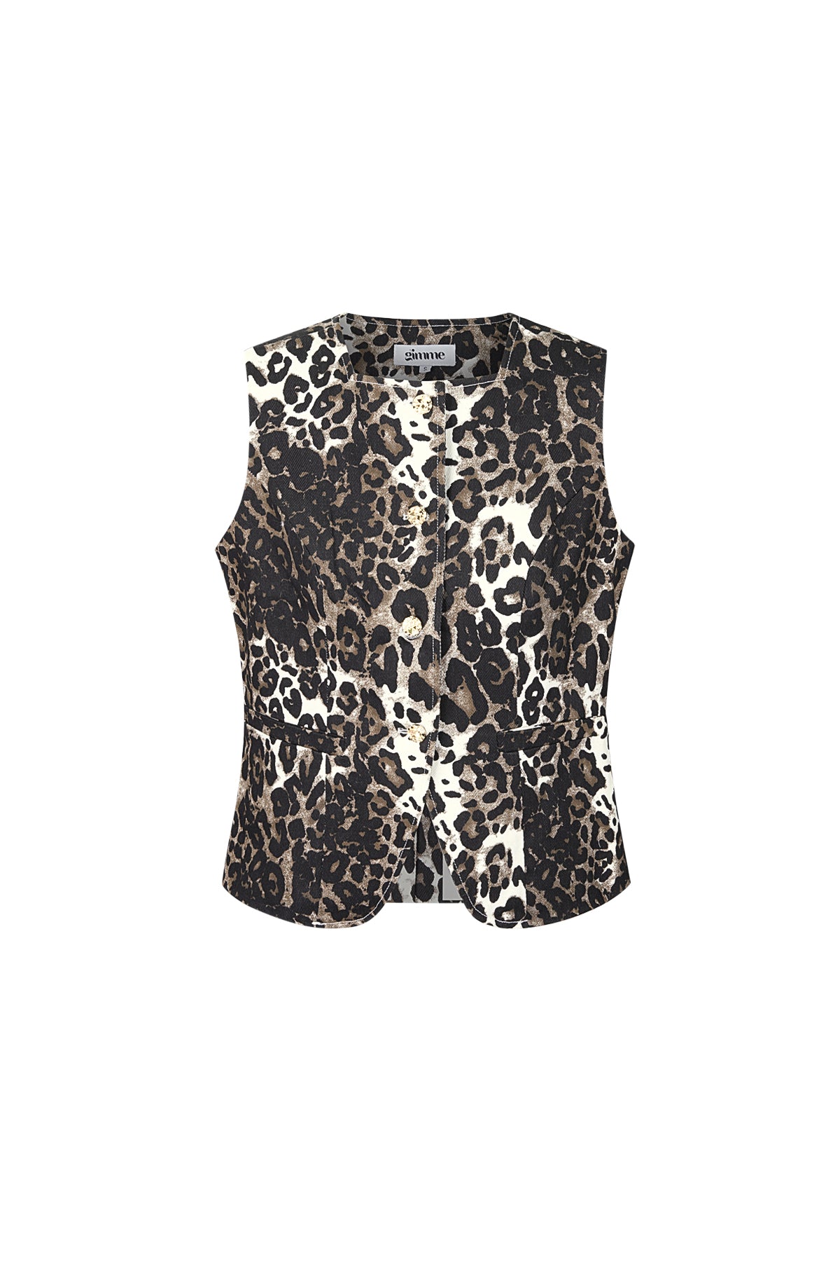 Top met Luipaardprint