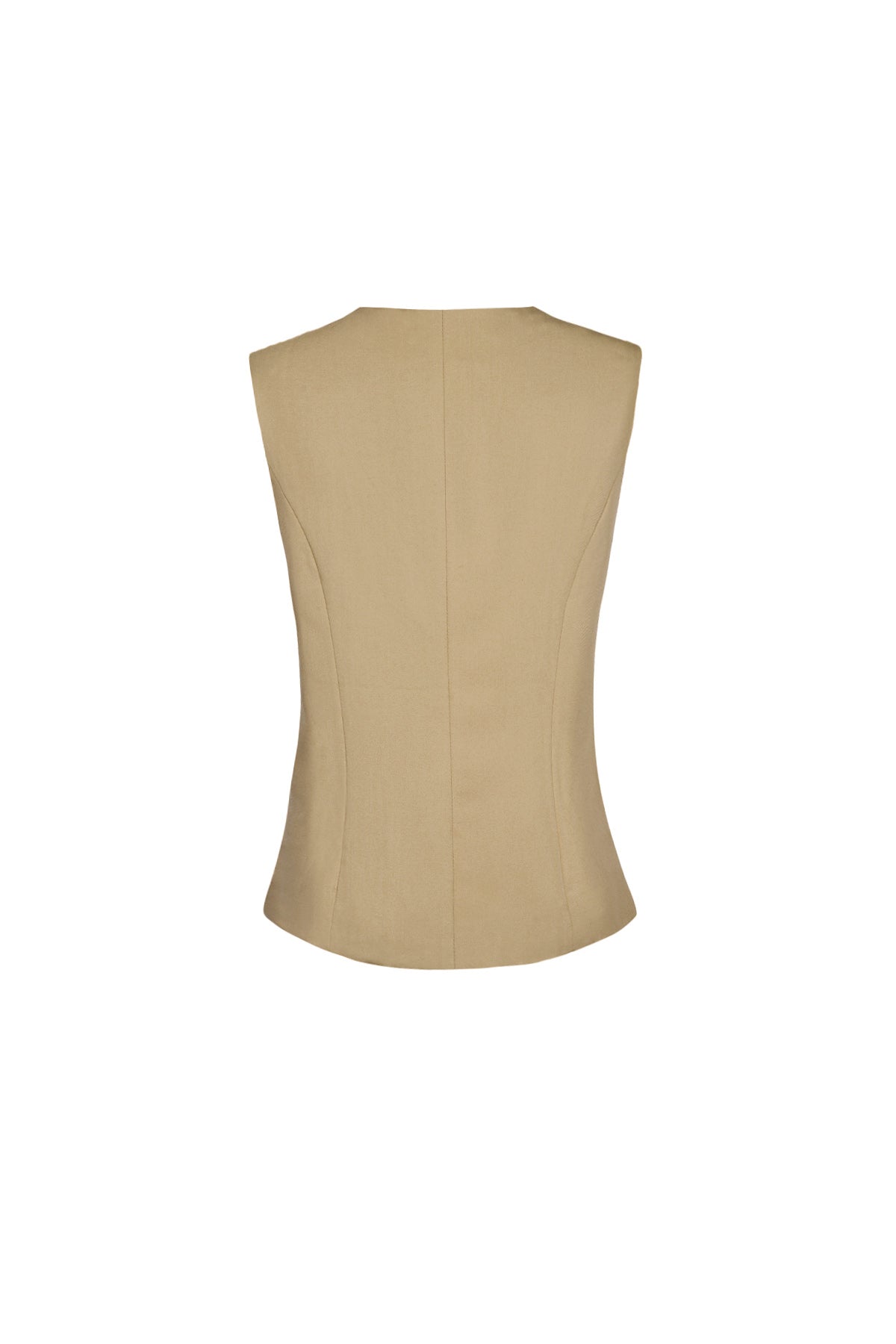 Mouwloze Gilet Top met Knopen