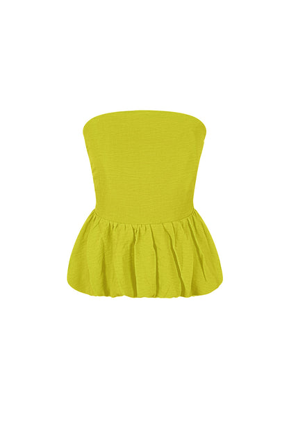 Peplum Top met Ruches
