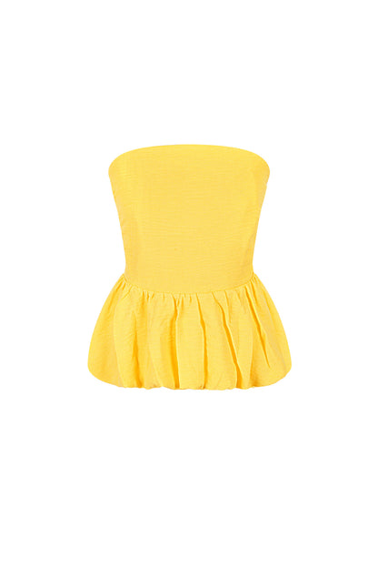 Peplum Top met Ruches