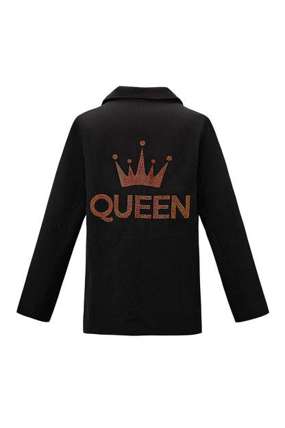 Blazer met Queen Borduring