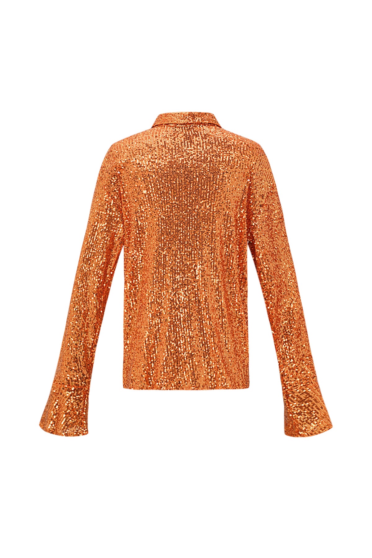 Pailletten Blouse met Lange Mouwen