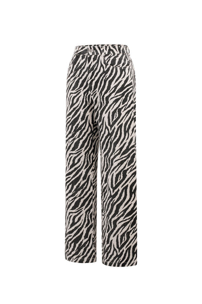 Jeans met Zebra Print