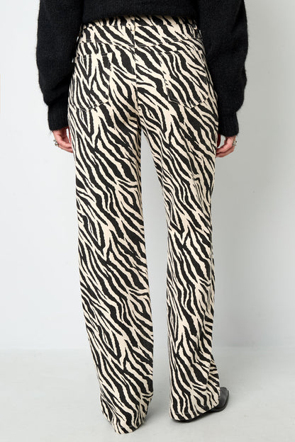 Jeans met Zebra Print