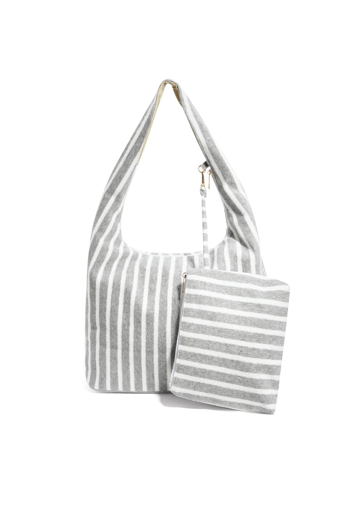 Gestreepte shopper