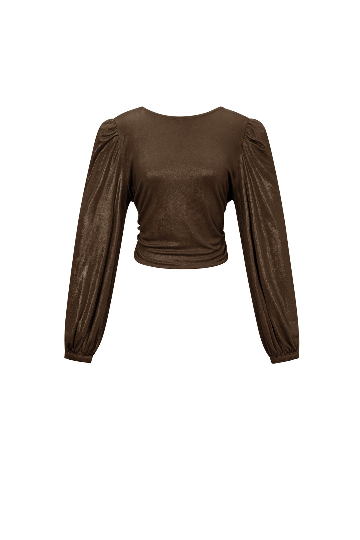 Top met Pofmouwen en Strikdetail