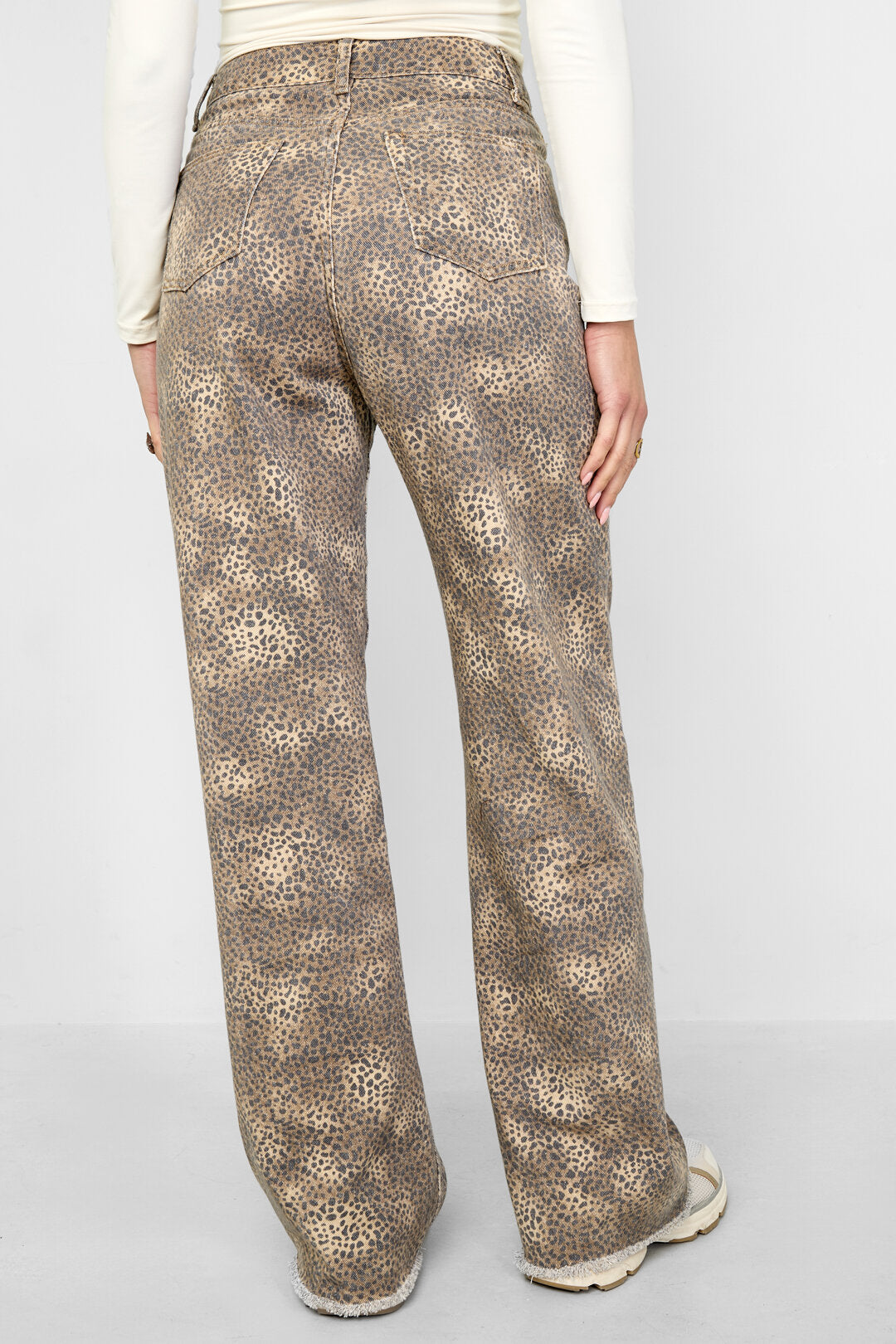 Jeans met Luipaardprint