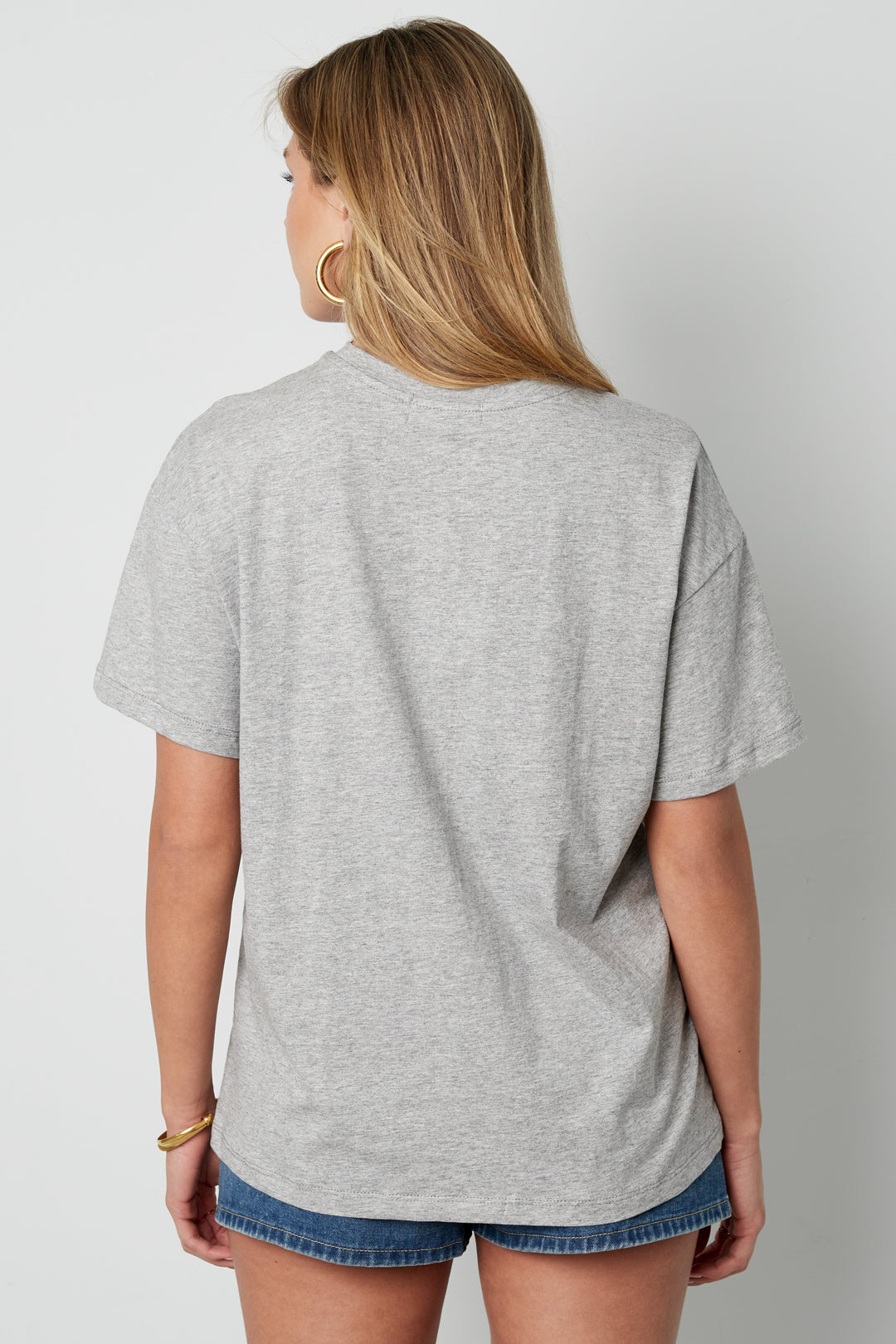 Casual Katoenen Dames T-shirt met Minimal Print