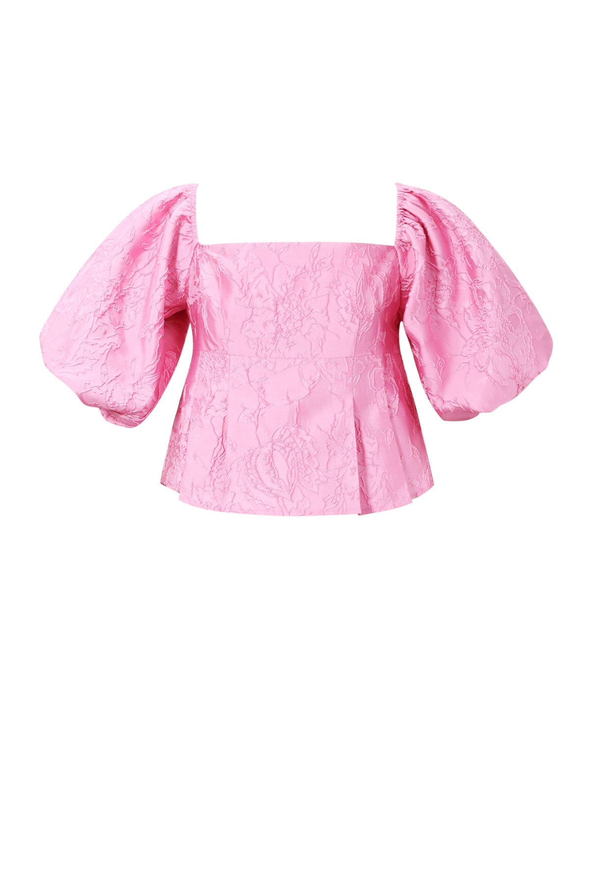 Off-Shoulder Top met Pofmouwen