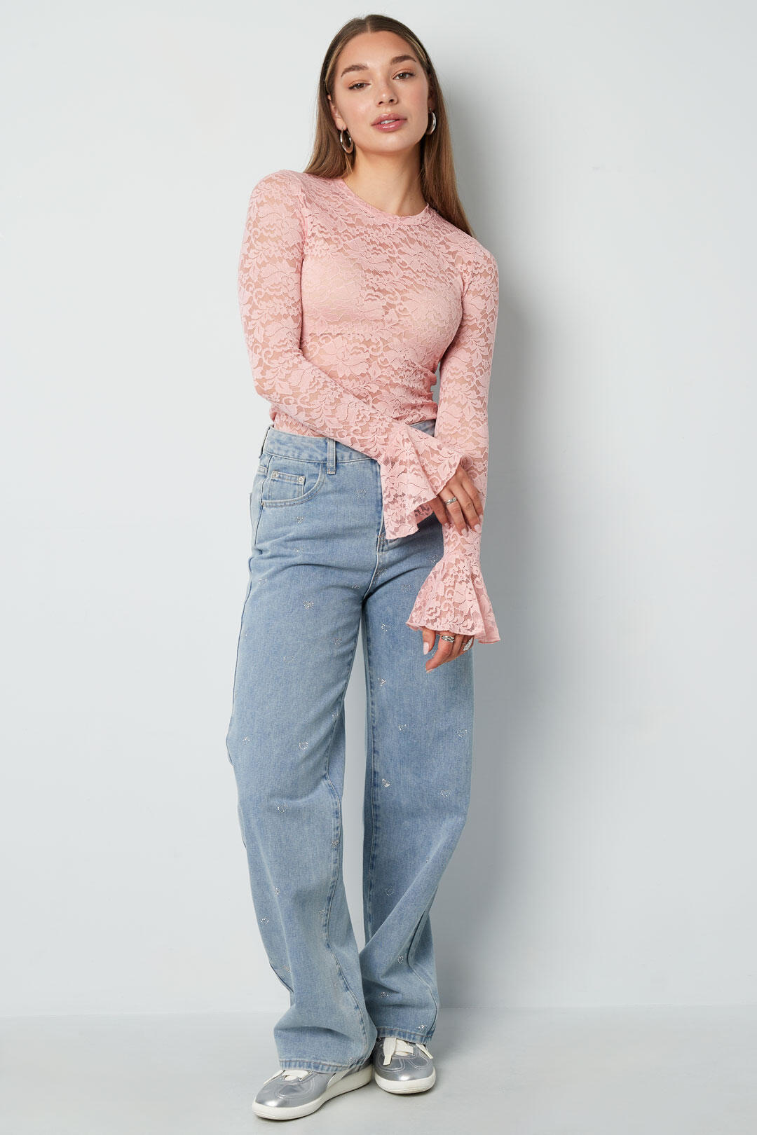 Jeans met Hartjesdetail