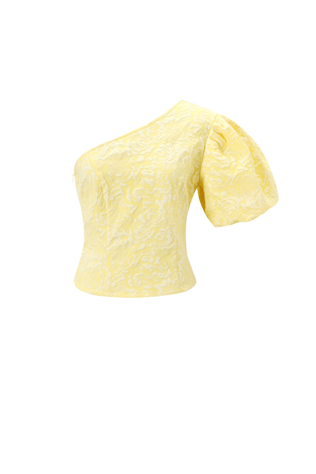 Één-Schouder Top met Bloemenprint