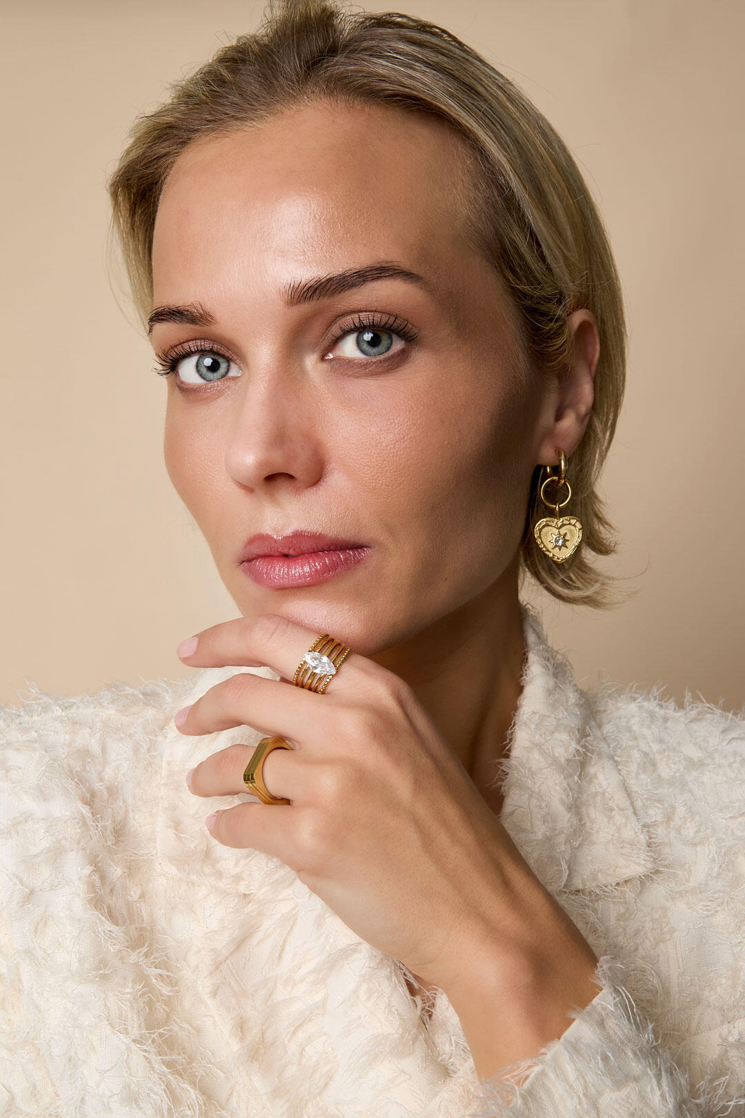 Triple Edelsteen Ring