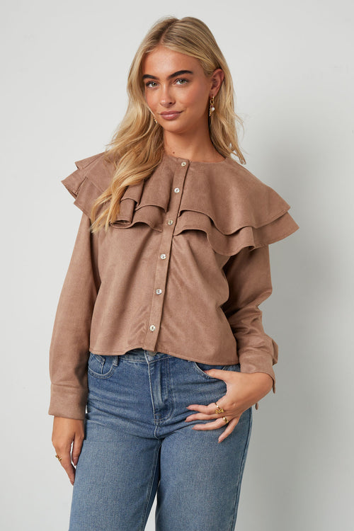 Blouse met Elegante Ruches