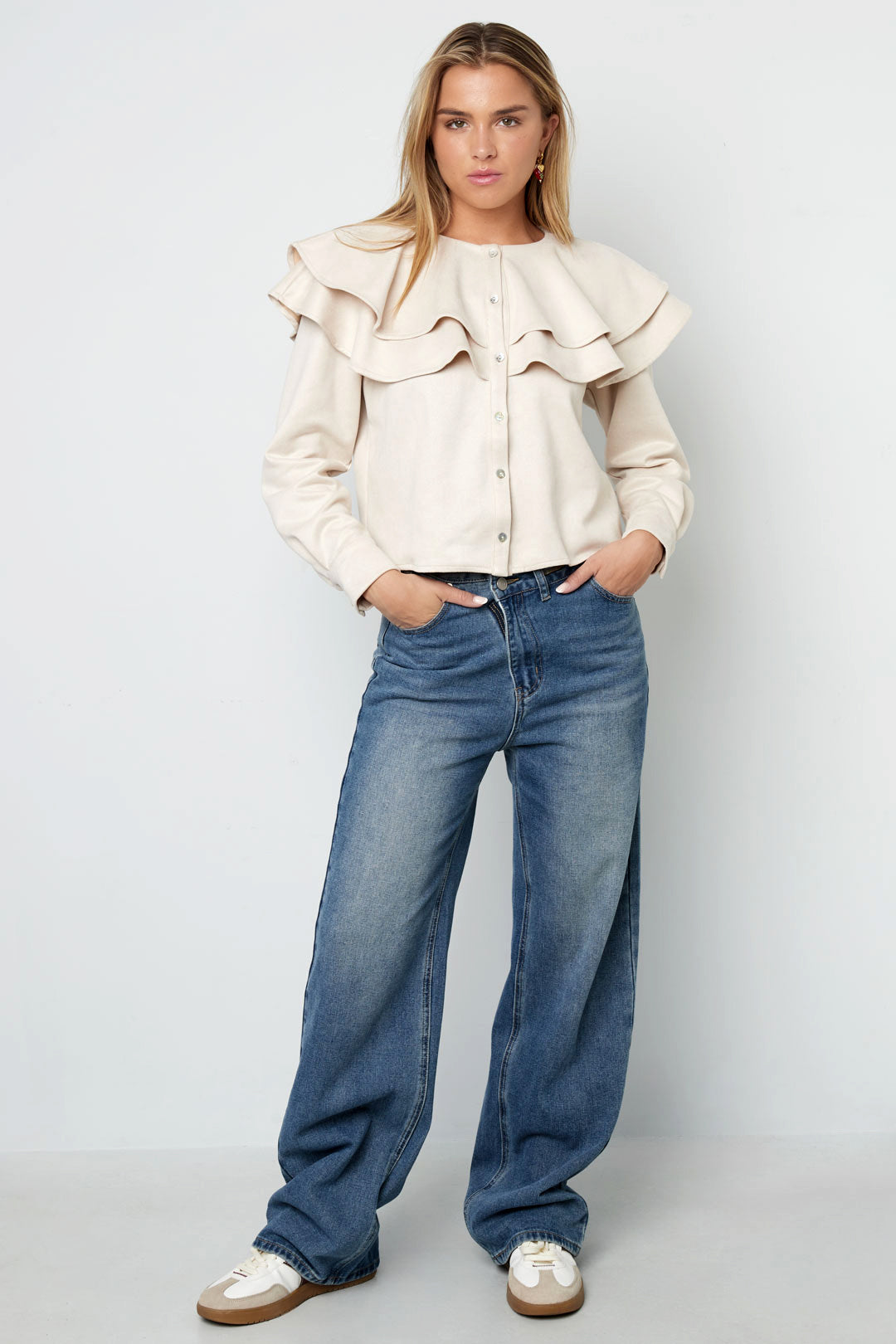 Blouse met Elegante Ruches