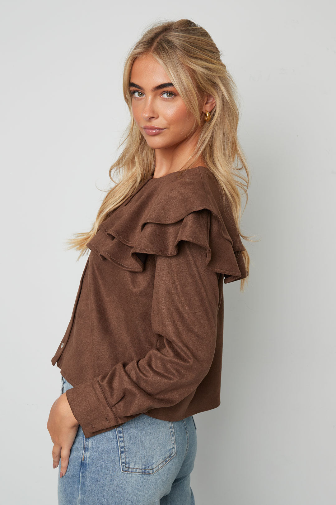 Blouse met Elegante Ruches