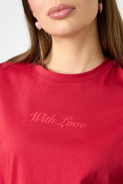 Casual T-shirt ‘Met Liefde’