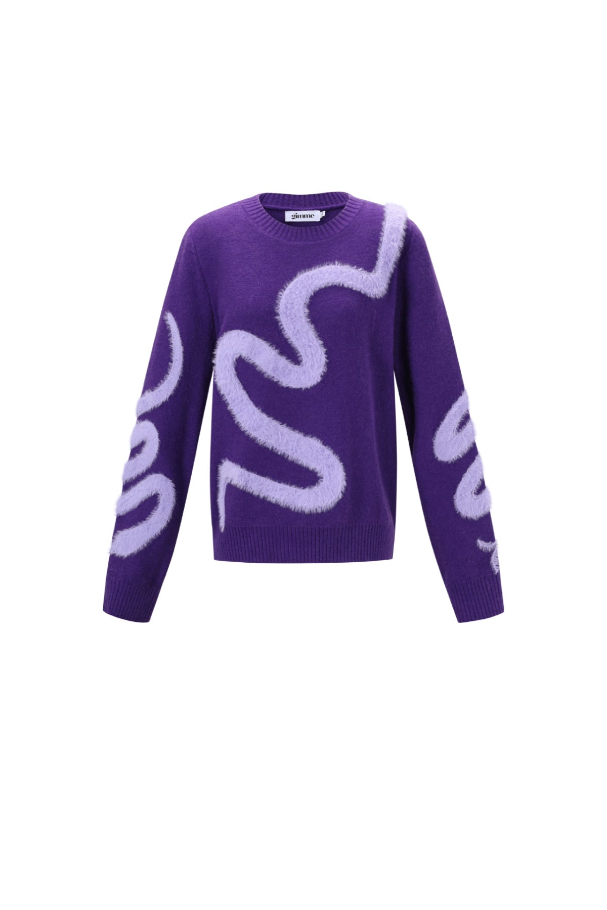 Gebreide Trui met Abstract Patroon