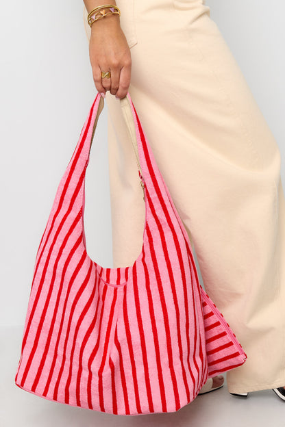Gestreepte shopper