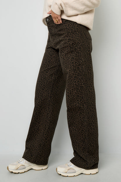 Jeans met Luipaardprint