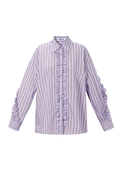 Casual Blouse met Ruches