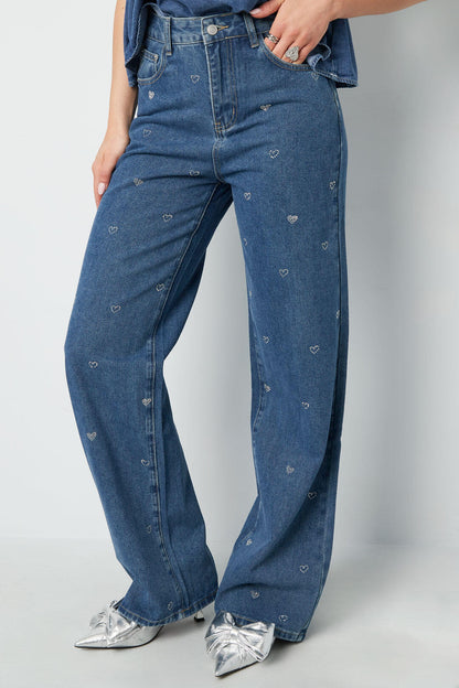 Jeans met Hartjesdetail