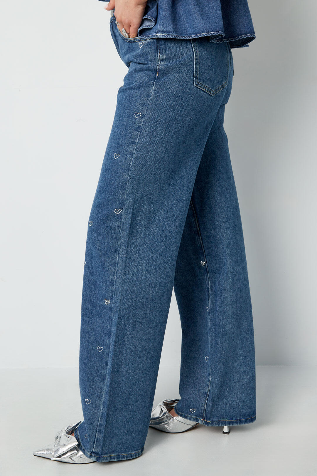 Jeans met Hartjesdetail