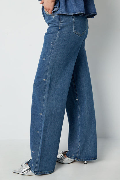 Jeans met Hartjesdetail